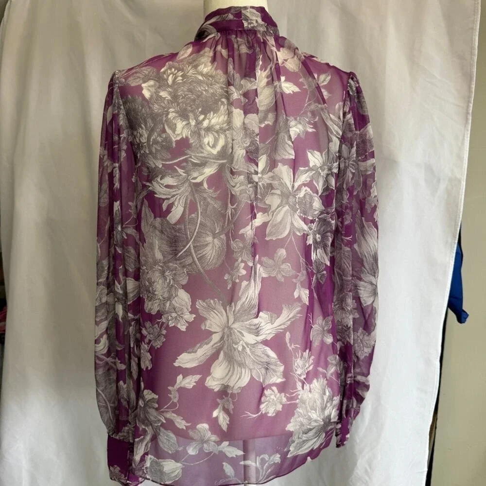 ERDEM‎ Floral Silk Blouse - Size 6